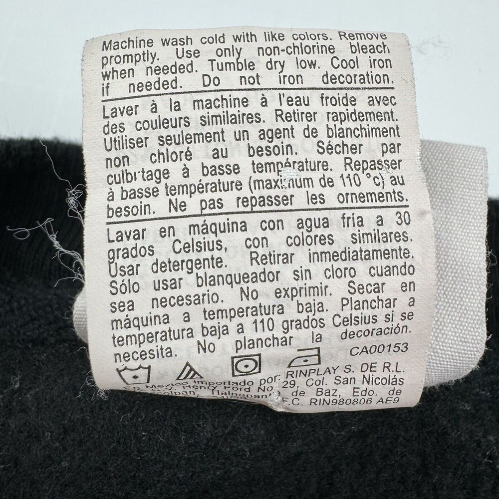 Champion Reverse Weave Crewneck Sweatshirt Mens Size Small Black Pullover - Picture 14 of 14